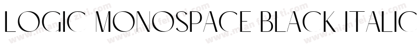 Logic Monospace Black Italic字体转换